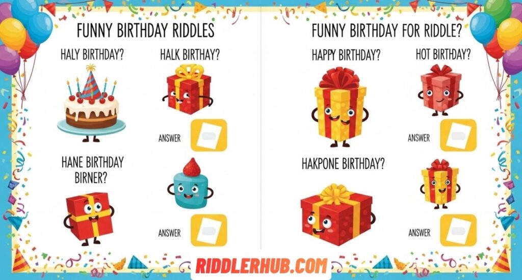 Easy And Funny Birthday Riddles For Kids