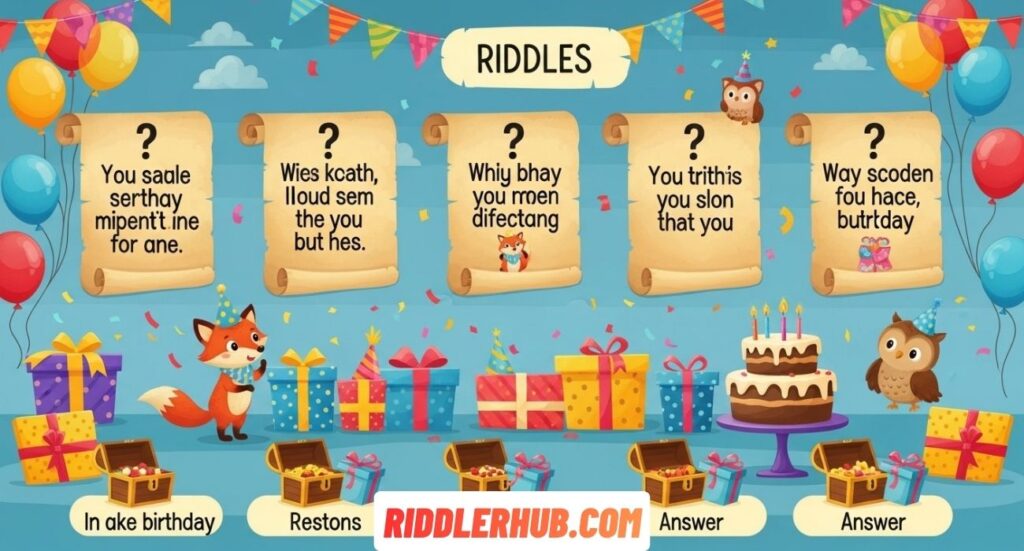 Easy And Funny Birthday Riddles For Kids