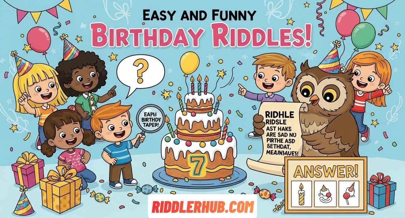 Easy And Funny Birthday Riddles For Kids